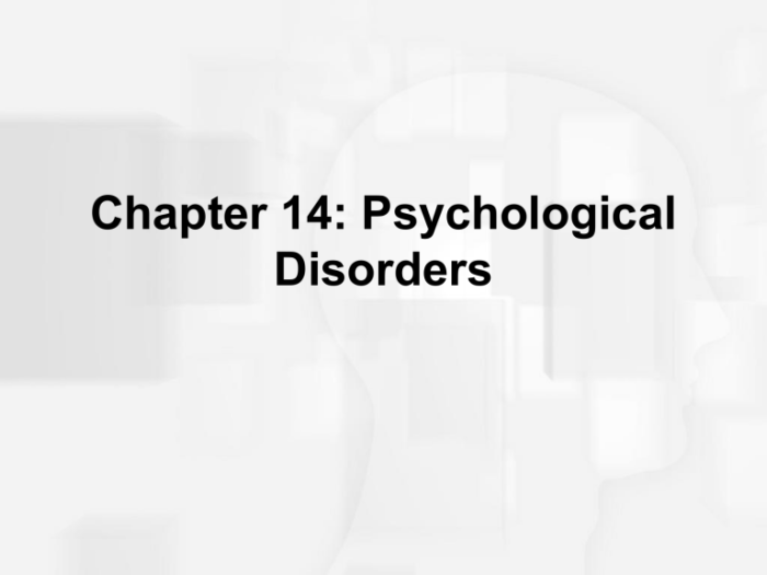 Chapter 14 psychological disorders quiz