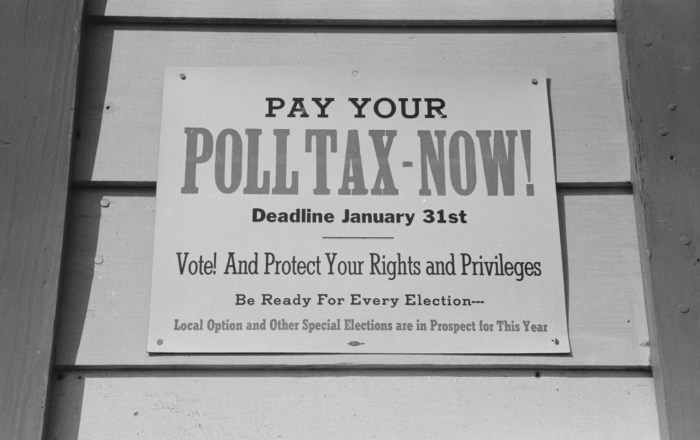 Poll tax definition ap gov