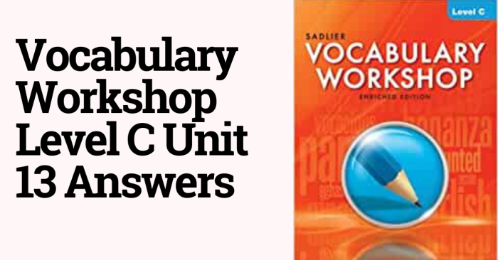 Vocabulary workshop unit 14 level c answers