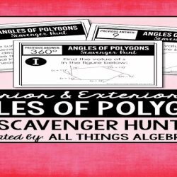 Angles of polygons scavenger hunt