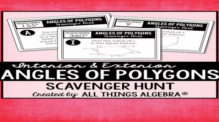 Angles of polygons scavenger hunt