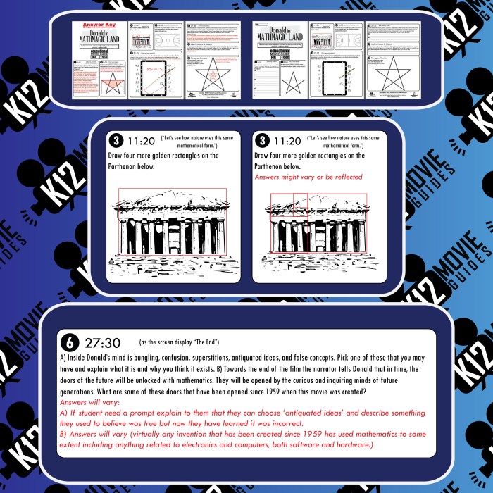 Donald in mathmagic land worksheet answer key