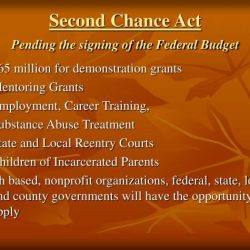 Second chance act community-based reentry program