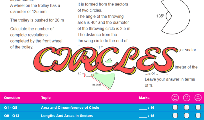 Equations of circles worksheet with answers